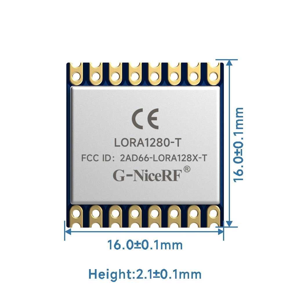 LoRa 1280-TCXO-FCC/CE - RED радиочастотный модуль 2,4 ГГц. Цукорок