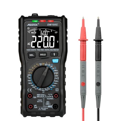 Мультиметр MESTEK DM100С с автоматическим и ручным выбором диапазона
