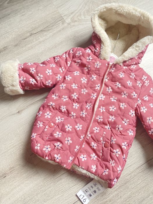 Зимова двохстороння  куртка на дівчинку 12-18