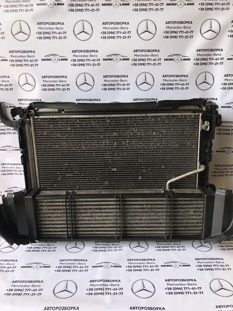 Mercedes w204 w212 651 касета радиаторив радиатор інтеркулер патрубки