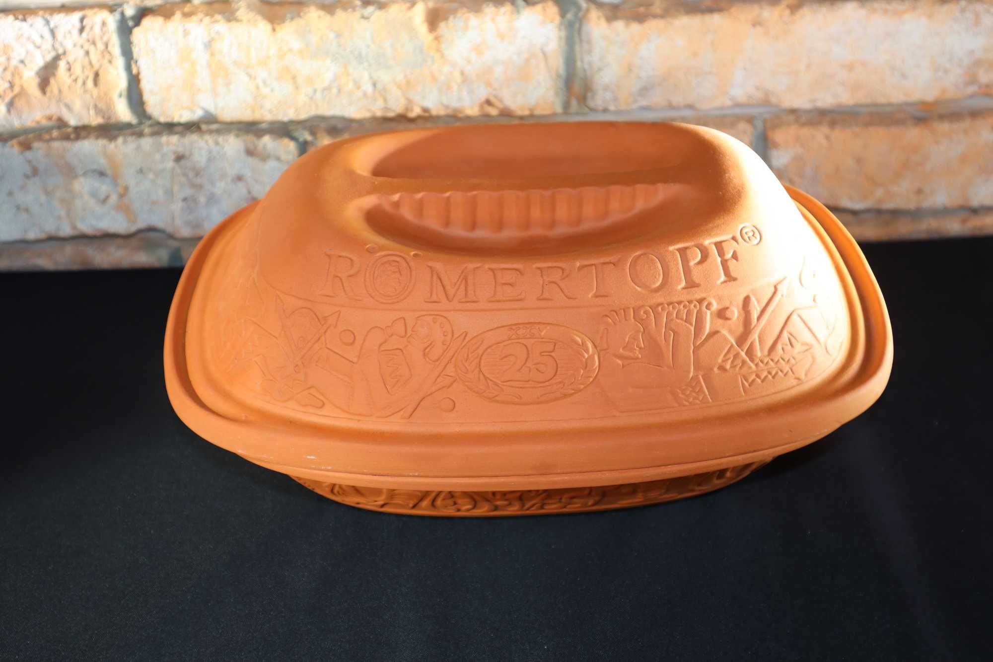 Römertopf Klasyczny ceramiczny garnek do pieczenia garnek Rzymski b041