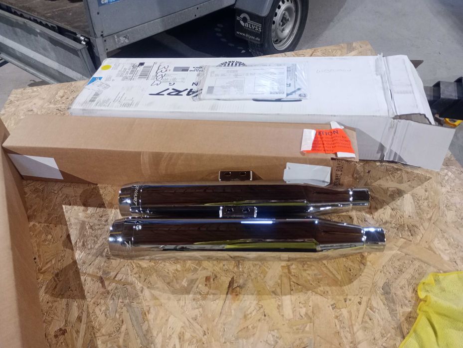 Kpl 2x Tłumik wydech Harley Davidson Rinehart XL 1200 C Sportster