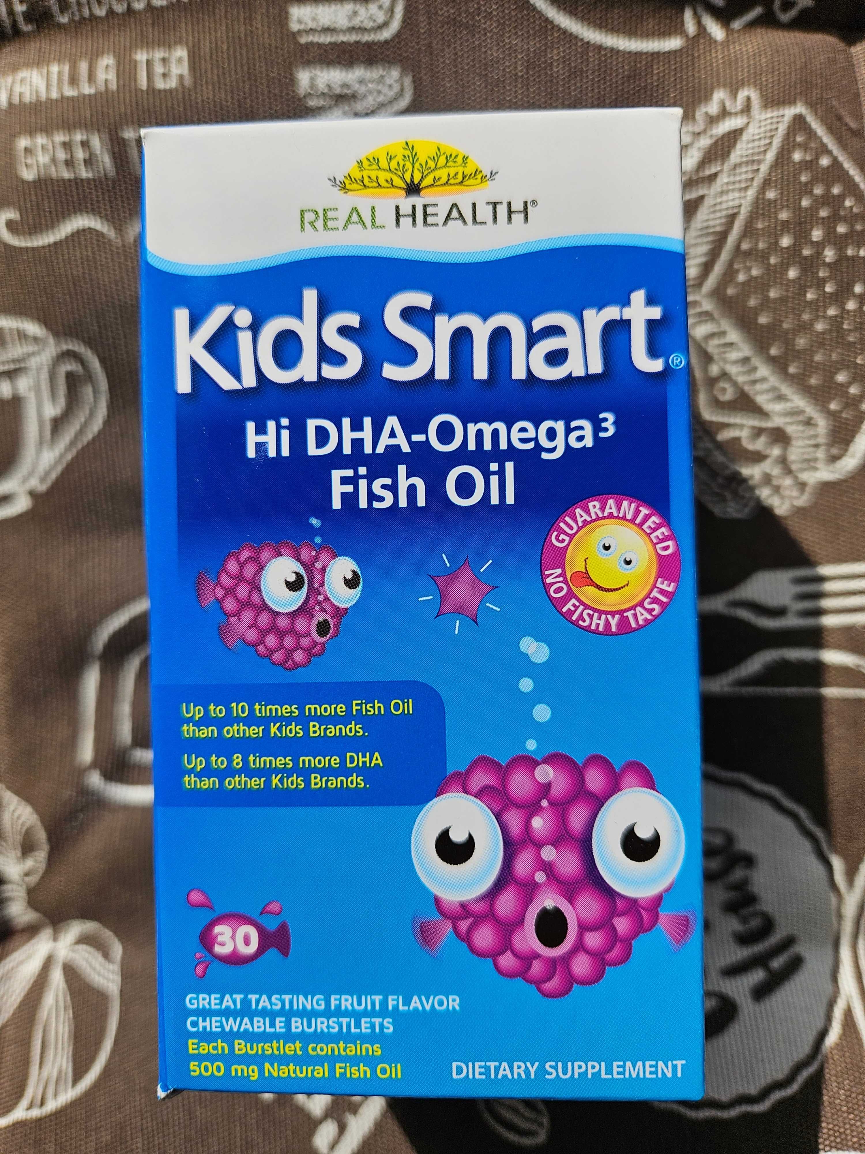 Bioglan Kids Smart Умные детки Рыбий жир DHA Omega3 Омега 30 рыбок.