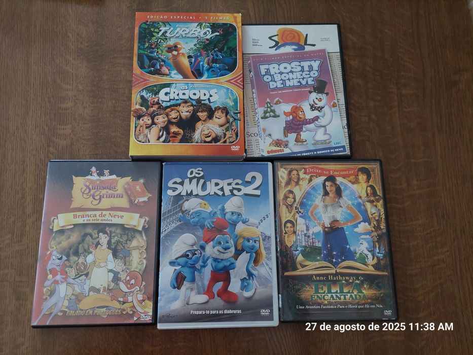 Conjunto filmes infantis/juvenis em DVD