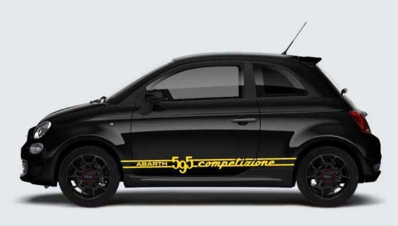 FIAT ABARTH 595 COMPETIZIONE Faixas Autocolantes