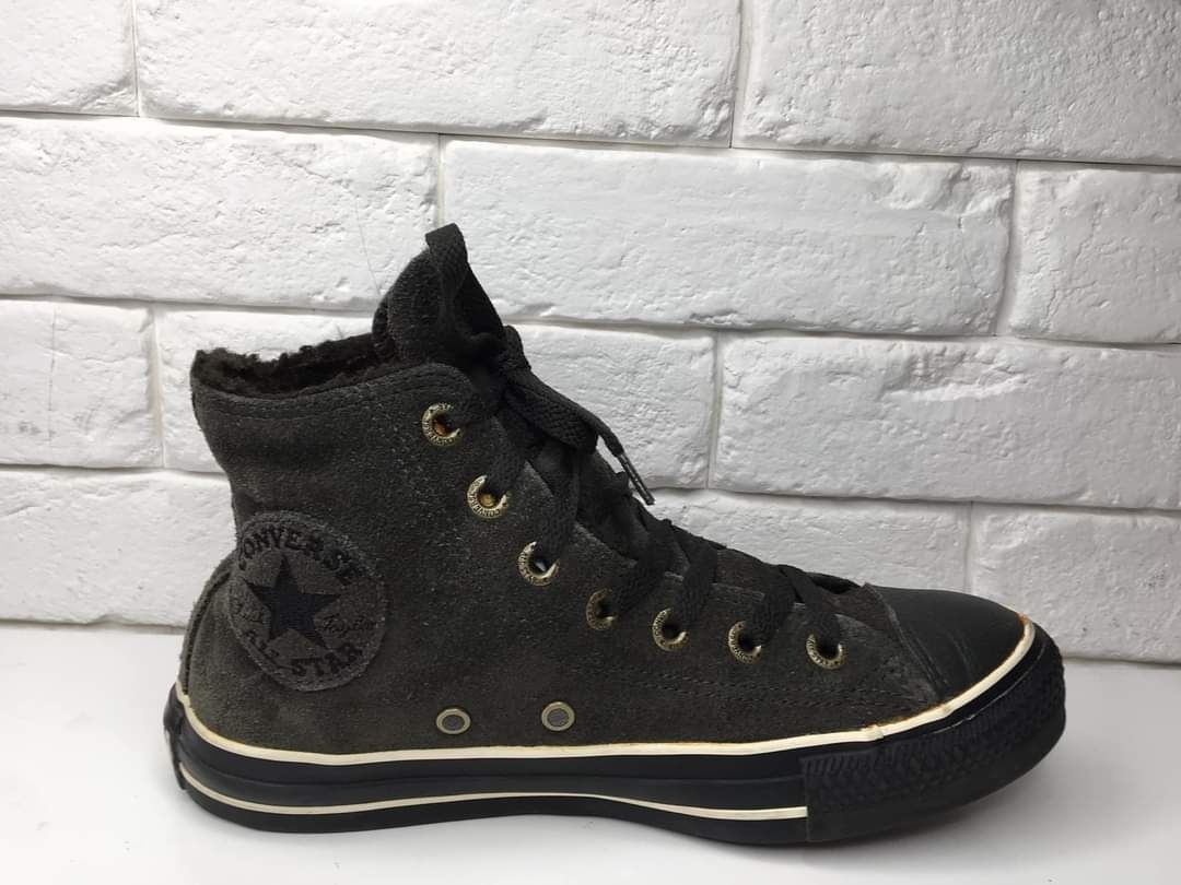 Trampki wysokie skorzane ocieplane Converse Rozmiar 37,5