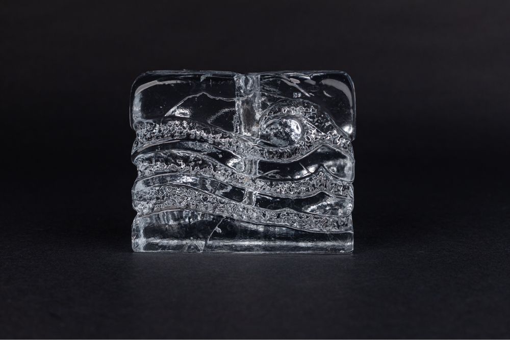 Solifleur Ice Block Ingrid Crystal wazon przycisk na jeden kwiat szkło