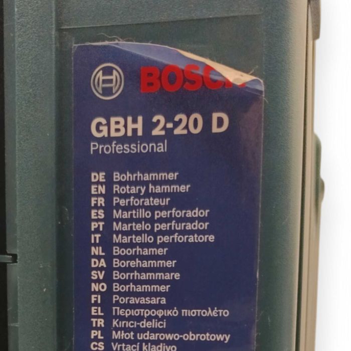 Młot udarowy BOSCH SDS PLUS 650 W GBH 2-20D + walizka