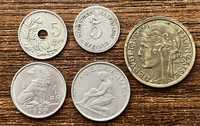 Zestaw monet widocznych na zdjeciach. Rezerwacja