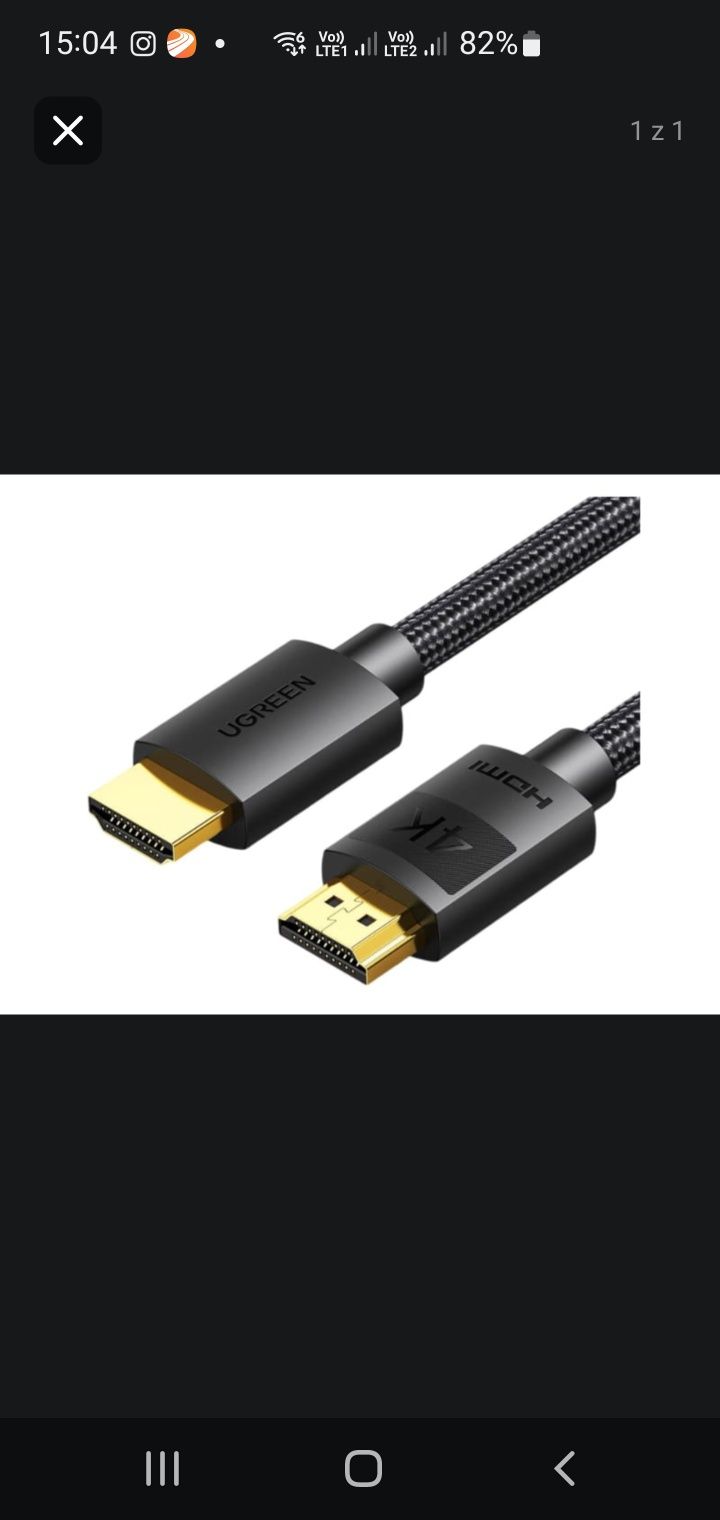 Kabel HDMI HD11978 4K 60Hz 1m bardzo wytrzymały