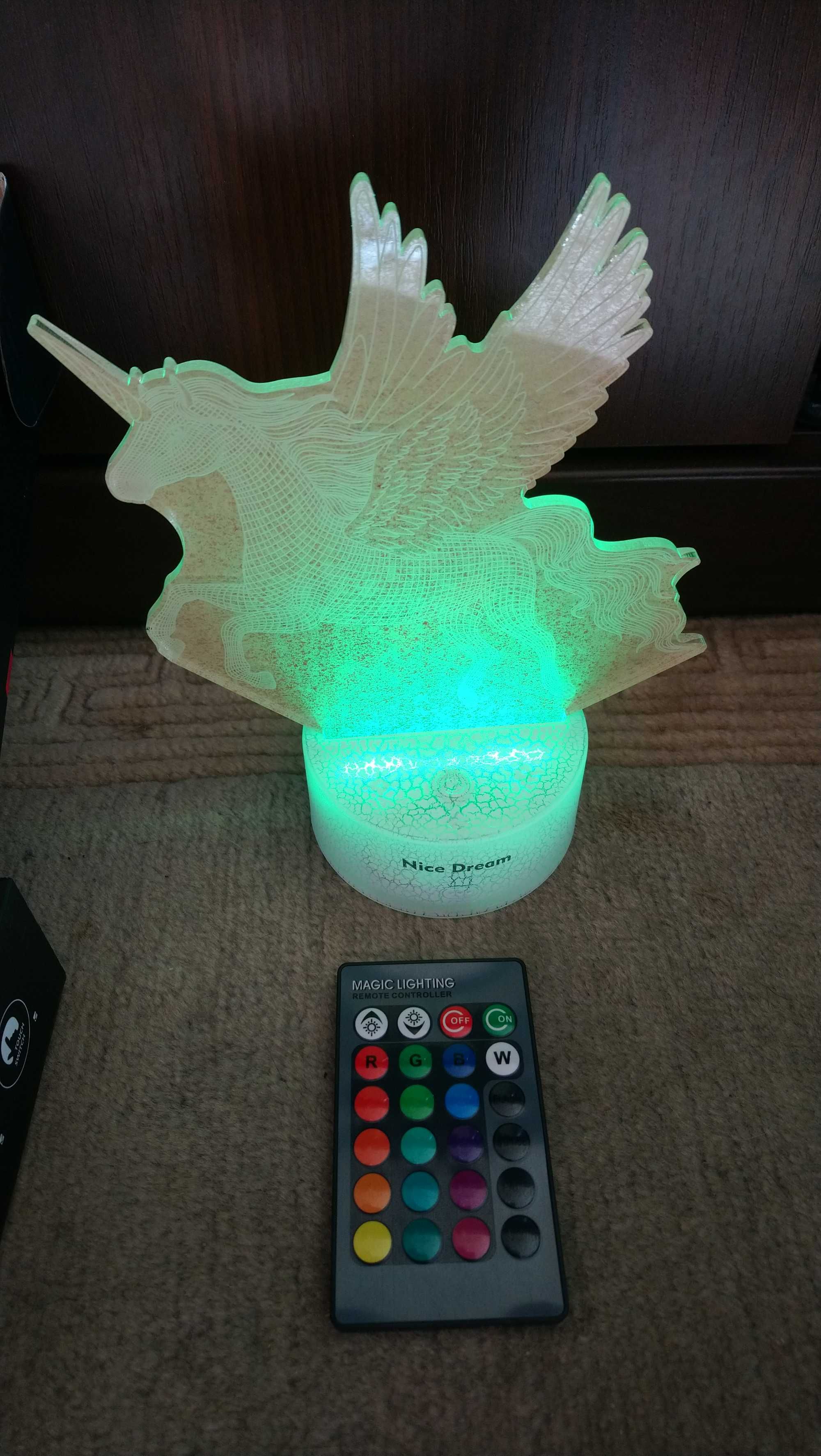 Lampka 3D do pokoju dziecinnego z motywem DINOZAURÓW