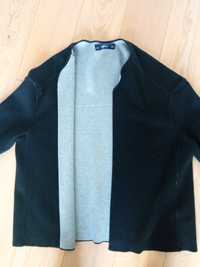 Sweter narzuta Zara knit rozmiar M czarno szary