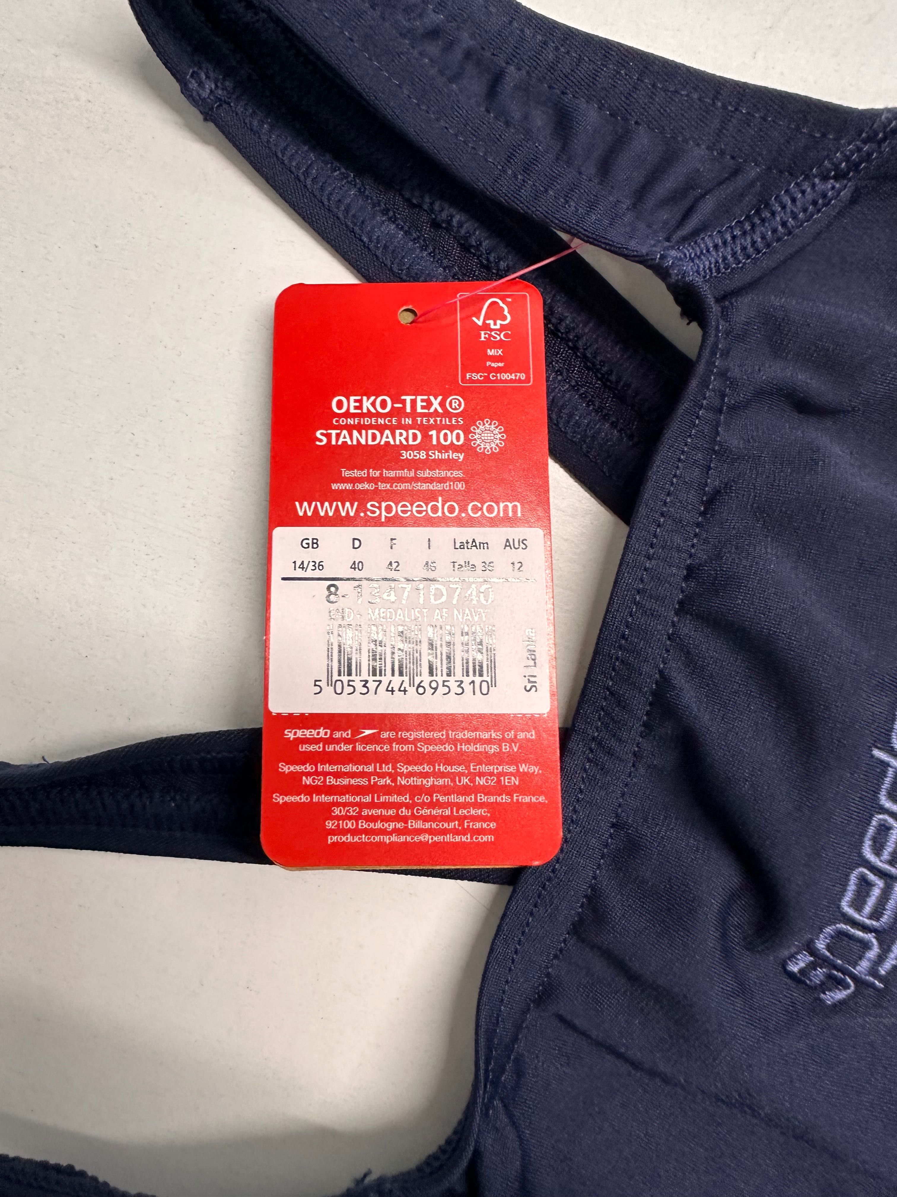 Speedo strój kąpielowy jednoczęściowy niebieski rozmiar 40 P19A35