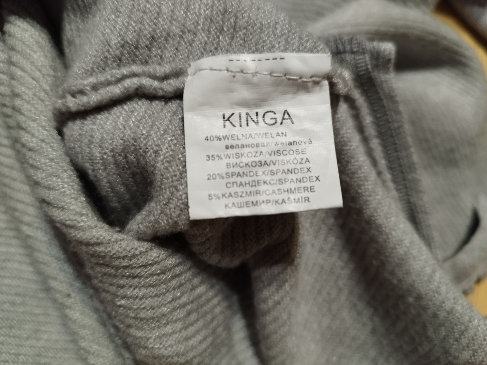 Kinga sweter z dobrym składem L XL