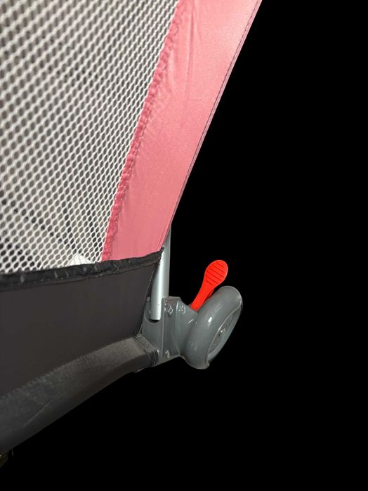 NOWY Kojec Turystyczny / Łóżeczko „Hello Baby” – Różowo-Szare