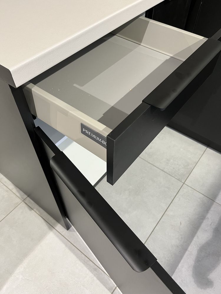 NOWA kuchnia meble kuchenne 355x190cm kaszmir Artisan narożna wymiar