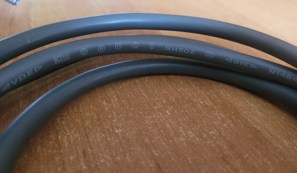 Kabel przewód przyłączeniowy zasilający pralki z wtyczką 16A 3x1mm2