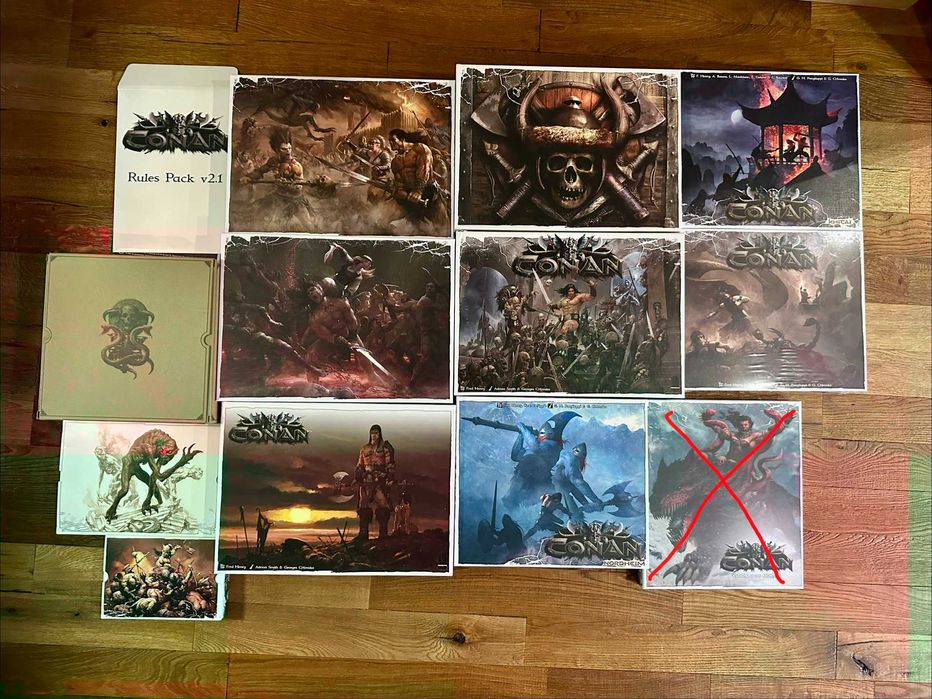 Zestaw KS Conan by Monolith, prawie wszystko co wyszło, gra planszowa