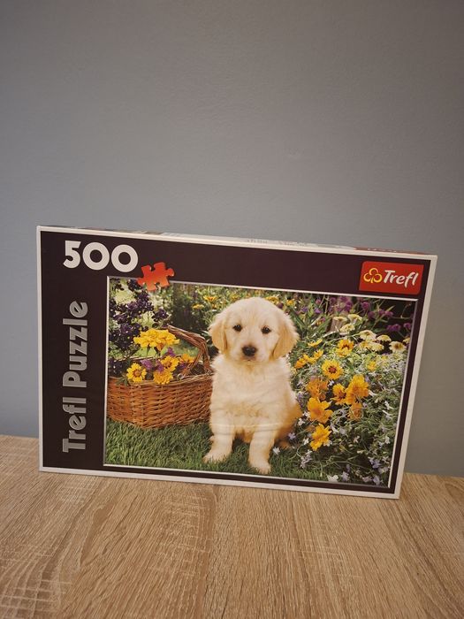 Puzzle, 500 elementów, kompletne, Trefl, pies, piesek