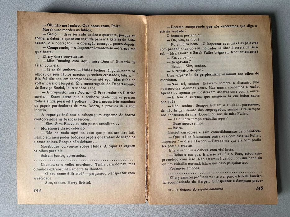 O Enigma do Sapato Holandês, de Ellery Queen