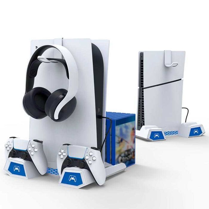 Док станция iPega PG-P5S023 для PS5 и PS5 Slim 2 кулера RGB подсветка