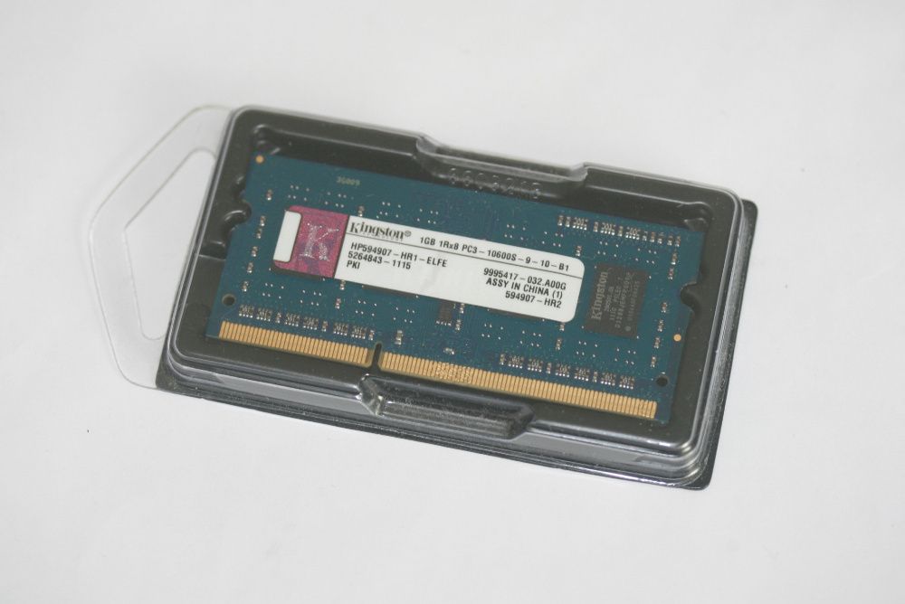 Memória para portátil 1GB PC3-10600S DDR3 SO-DIMM - nova