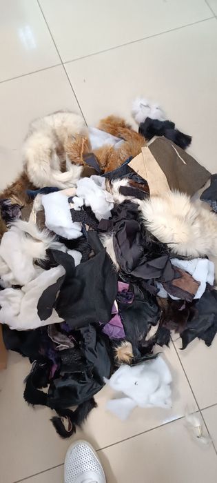 Обрезки  натурального меха.