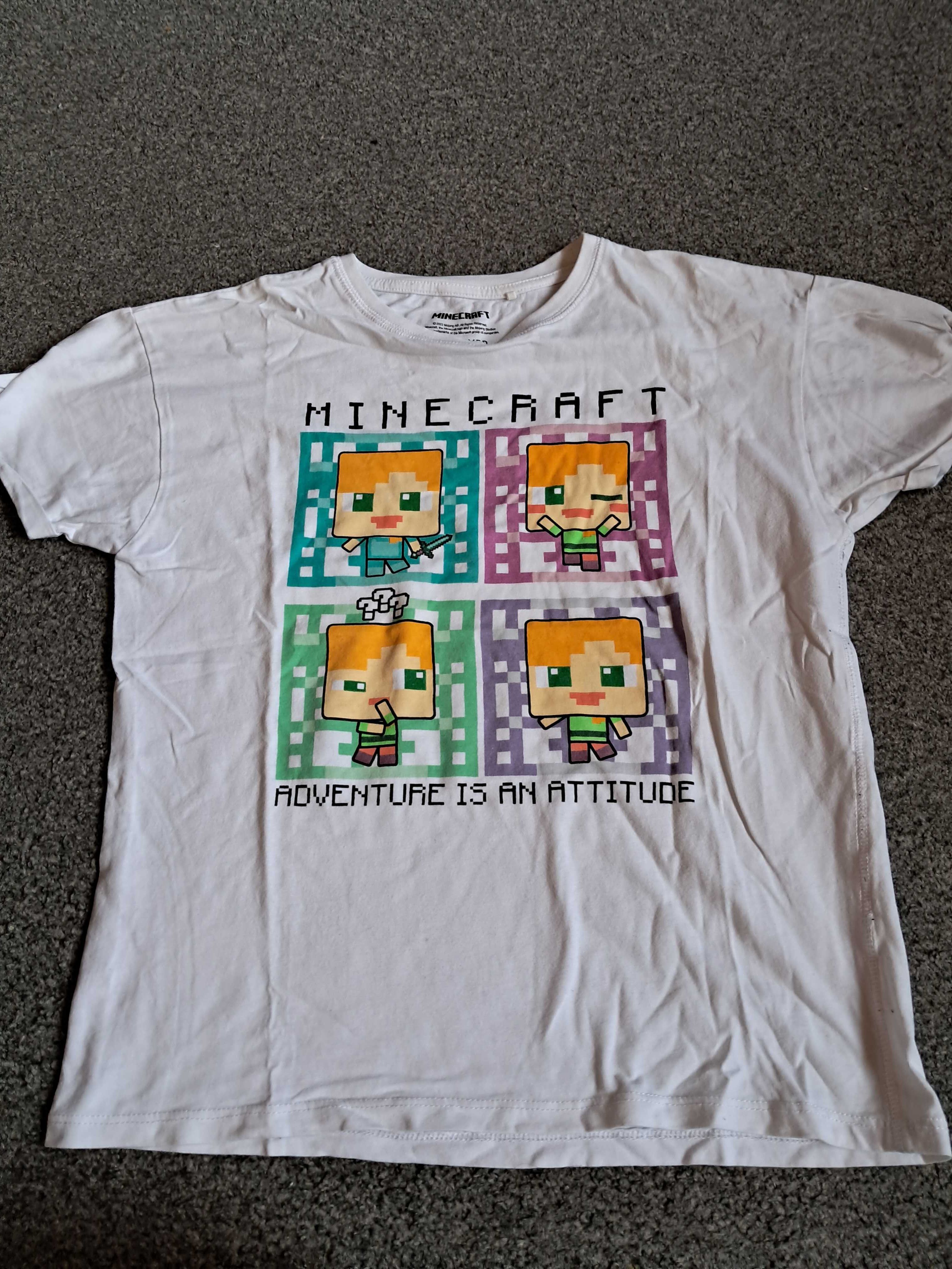 Koszulka chłopięca Tshirt Minecraft Reserved 158 164 Stan bdb. Wybór.