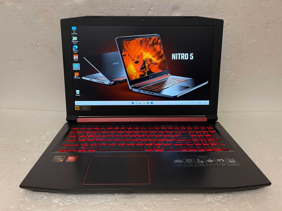 Игровой Acer NITRO 5 + (RYZEN на 8" ЯДЕР) + 16 RAM + ТОП Видео RX!!