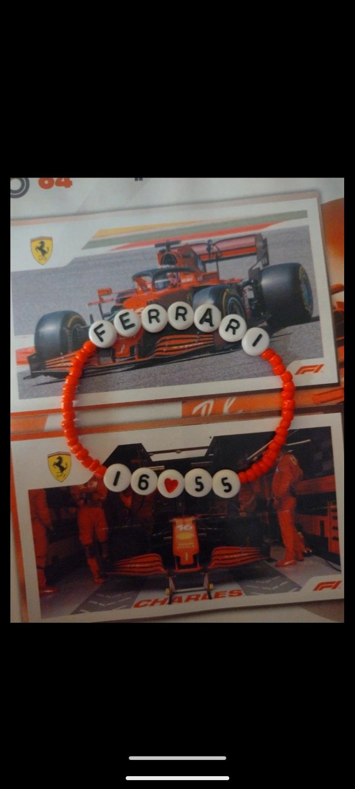 Bransoletka na gumce F1 Charles Leclerc Ferrari Carlos Sainz