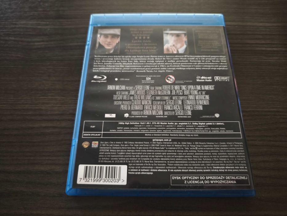 Dawno Temu w Ameryce | Once Upon a Time in America | Blu-ray