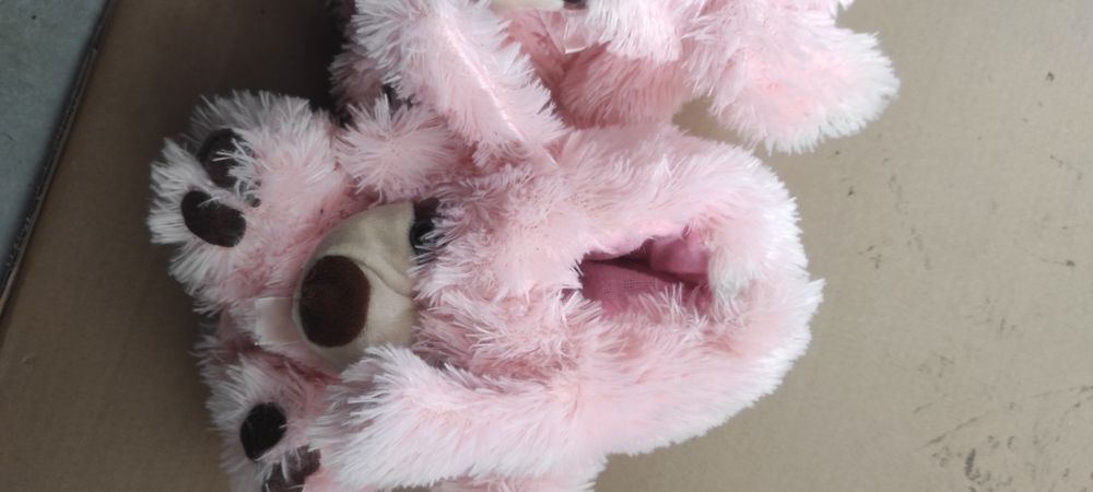 Pantofle kapcie damskie pieski misie różowe 40