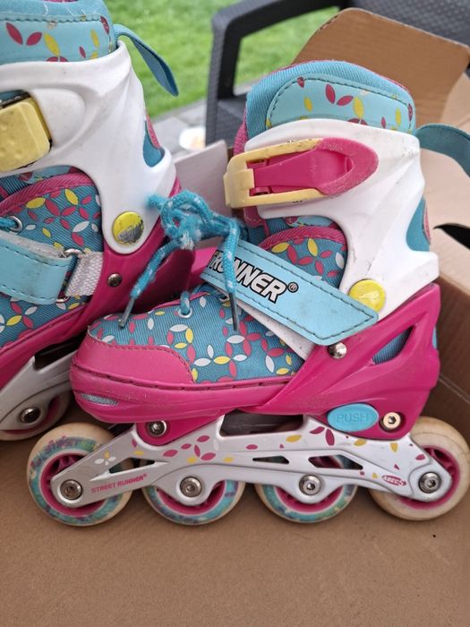 Rolki dziecięce rozmiar 31-34+kask+ochraniacze