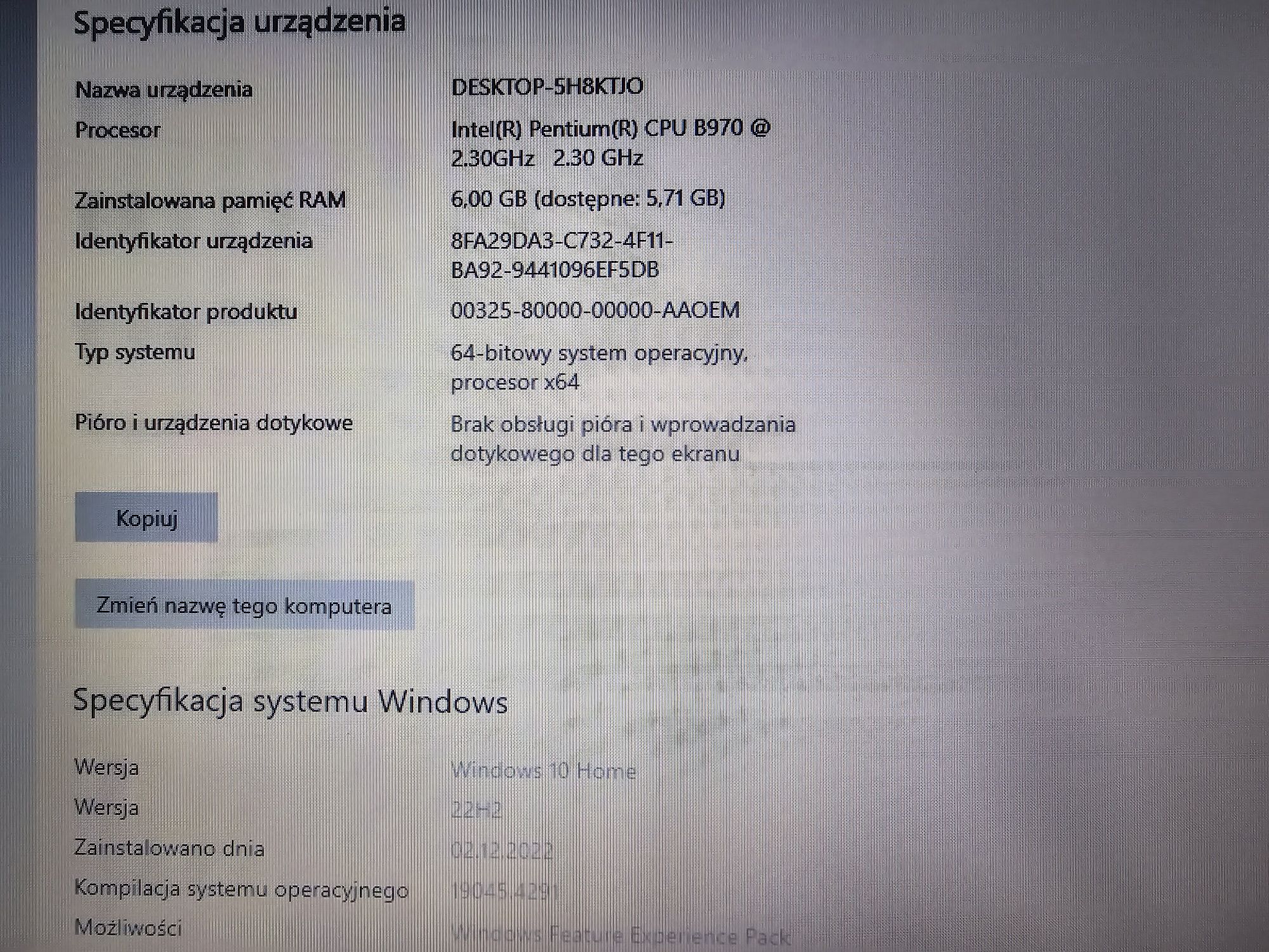 Laptop Samsung 6GB, 240 GB SSD