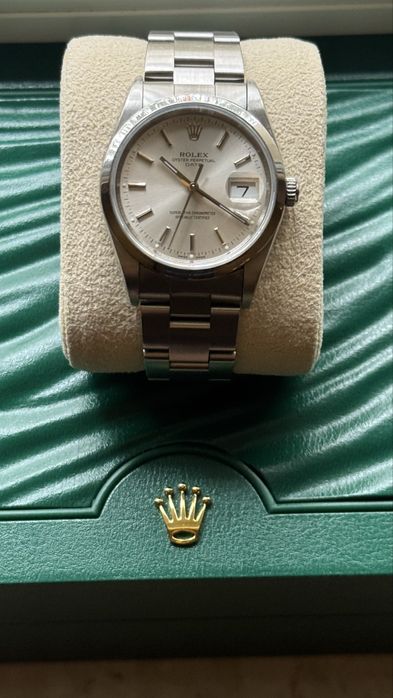 Rolex Oyster Perpetual Date  34mm z 2002r.  po serwisie w 2024r.