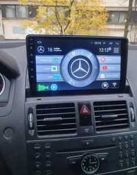 Rádio Android 12 com GPS Mercedes W204 (Novo)