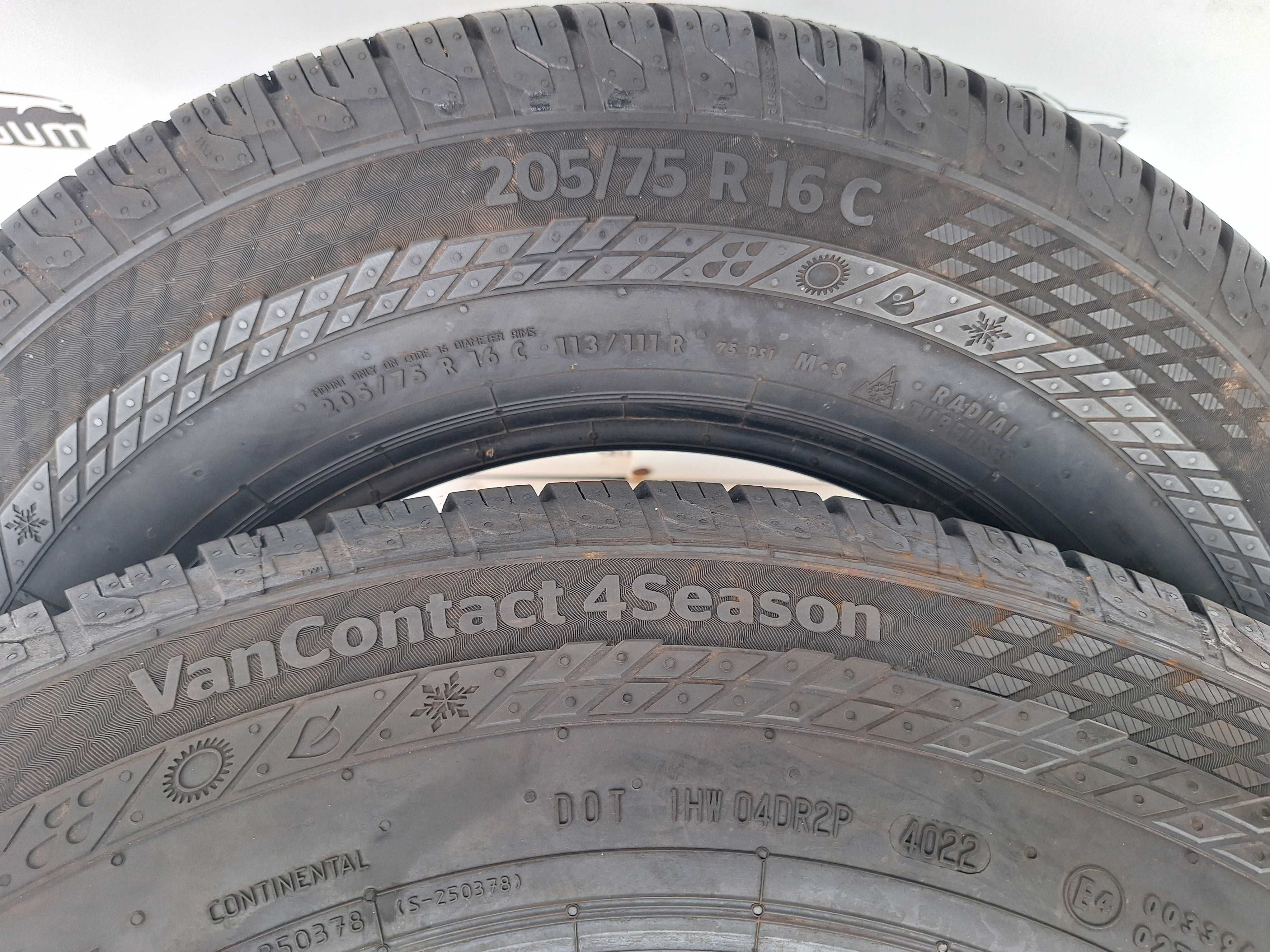 Opony 205/75 R 16 C Continental VanContact 4Season Jak Nowe