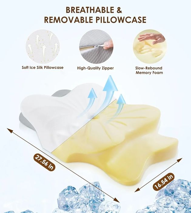 Poduszka ortopedyczna na szyję i ramiona, ergonomiczna