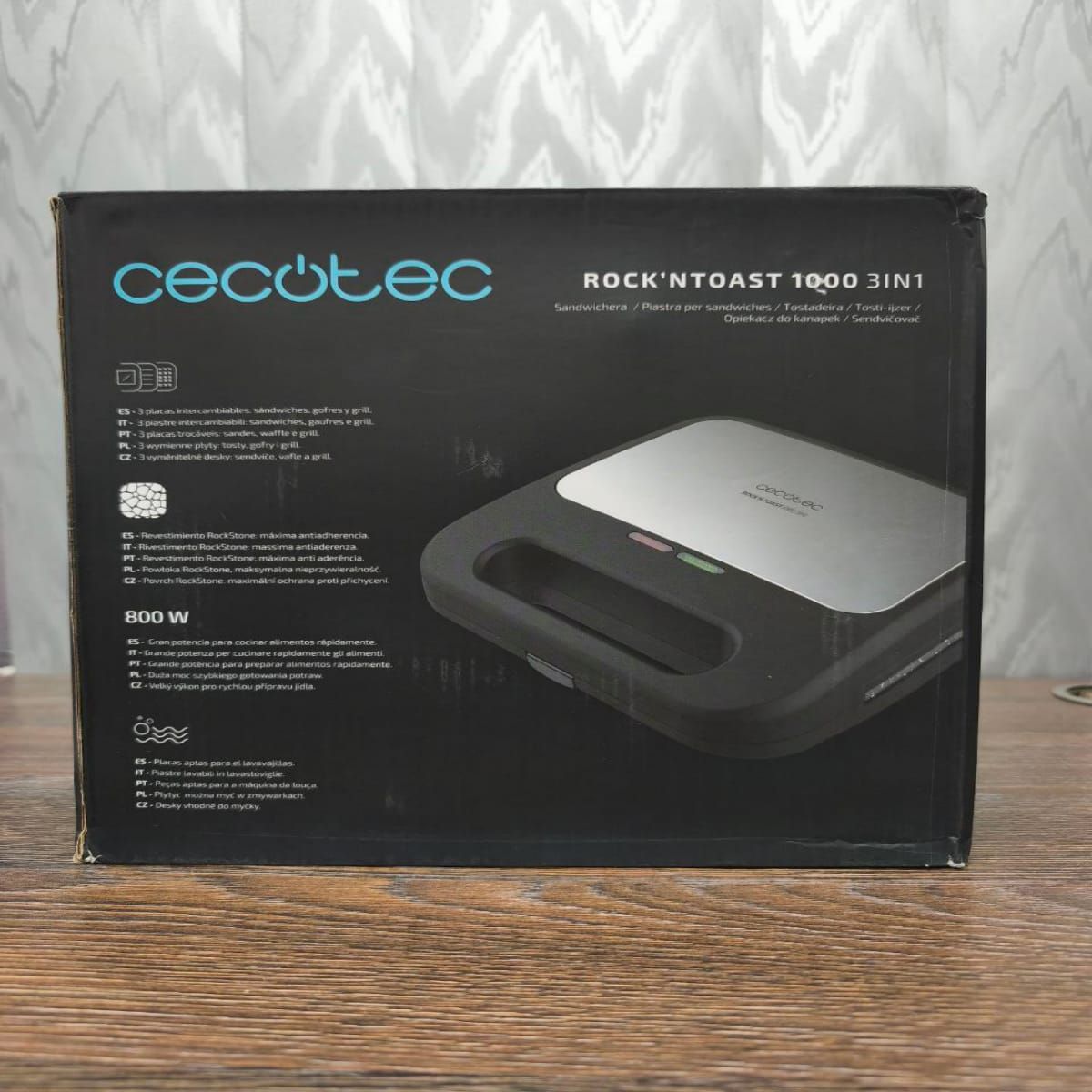 Мультимейкер CECOTEC Rock´nToast 1000 3in1 -  Уценка