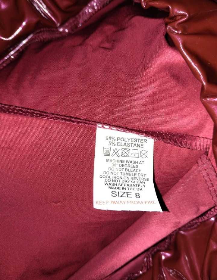 Виниловые штаны/леггинсы Wine High Femme Lux, S/XS