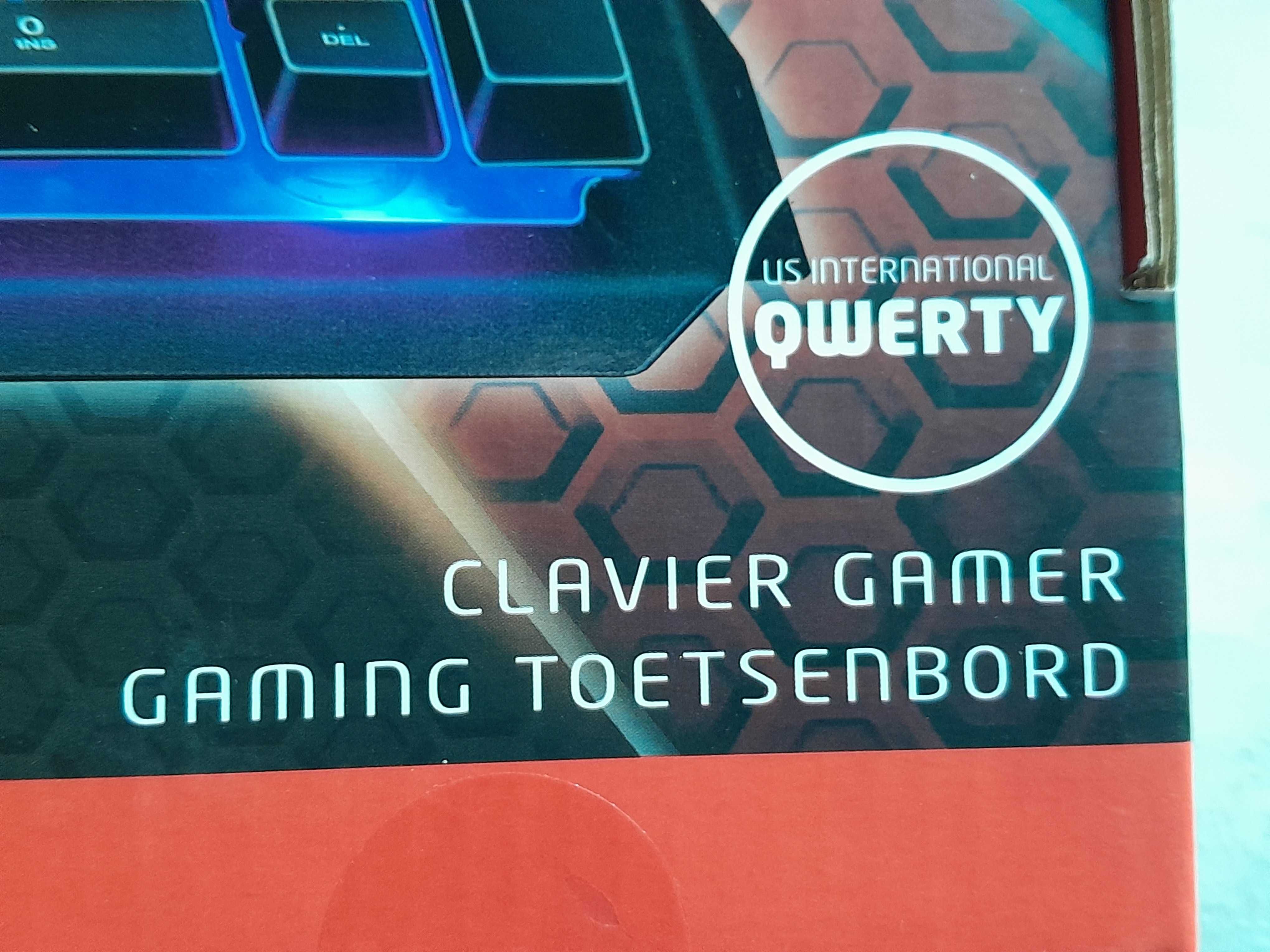 Gamingowa klawiatura podświetlana LED RGB NO FEAR Qwerty nowa outlet
