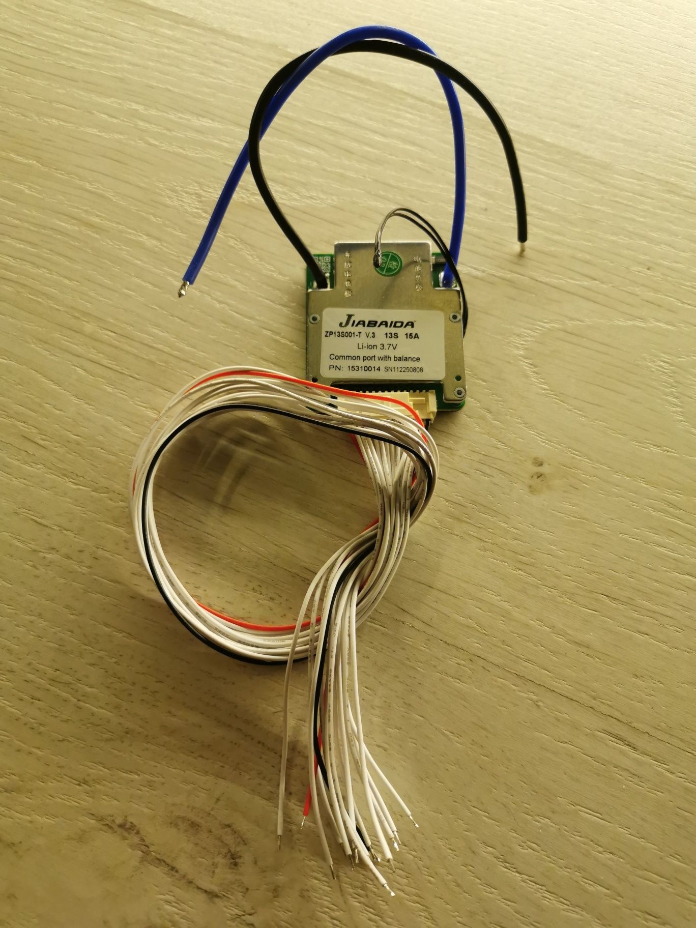 Jiabaida BMS 13S 48V LiIon 15A плата бмс балансир захист