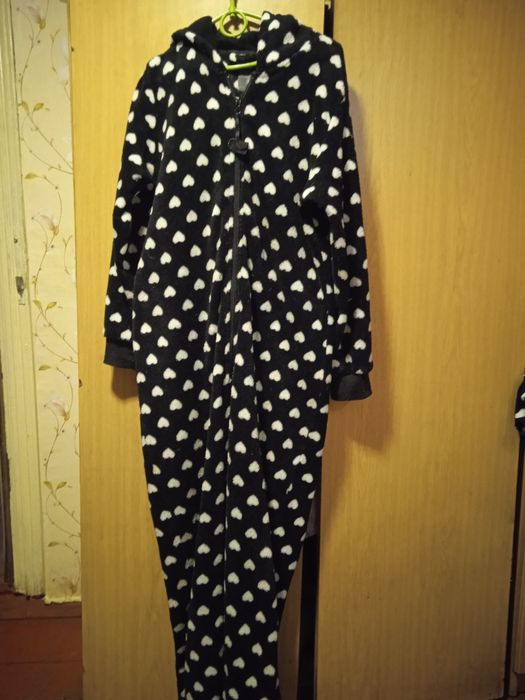 Теплий спальний комбінезон для дорослих