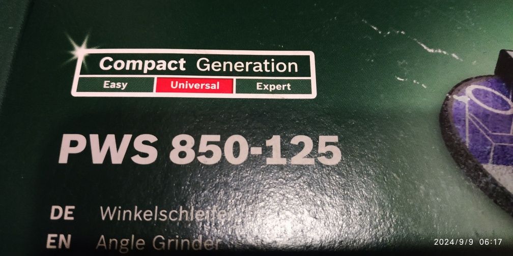Угловая шлифмашина BOSCH PWS 850-125
