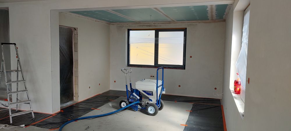 Malowanie natryskowe gładzie szpachlowanie