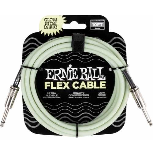 ERNIE BALL 6436 kabel do gitary 3m ŚWIECI W CIEMNOŚCI ! Glow Flex