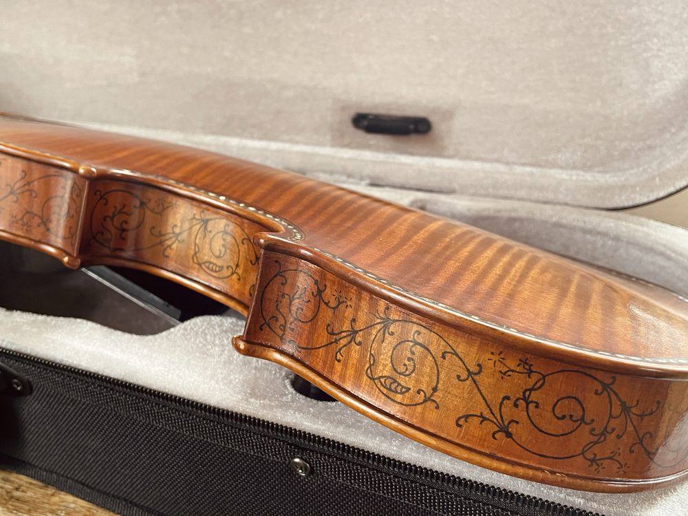 Майстрова Stradivari Hellier 4/4 інкрустована Страдіварі +футляр ВІДЕО