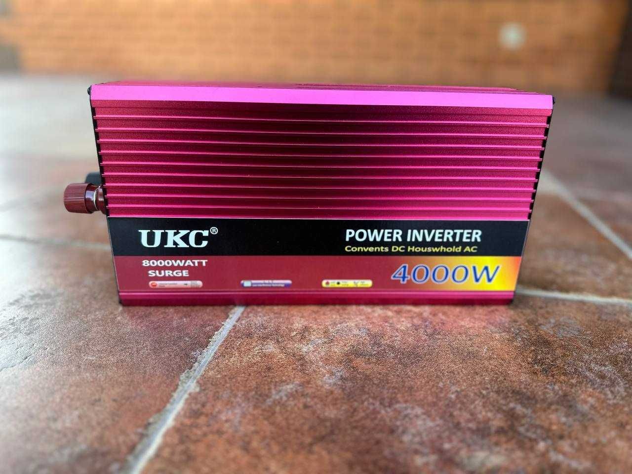 Перетворювач напруги Power One Инвертор 12v 220v 4000W Преобразователь