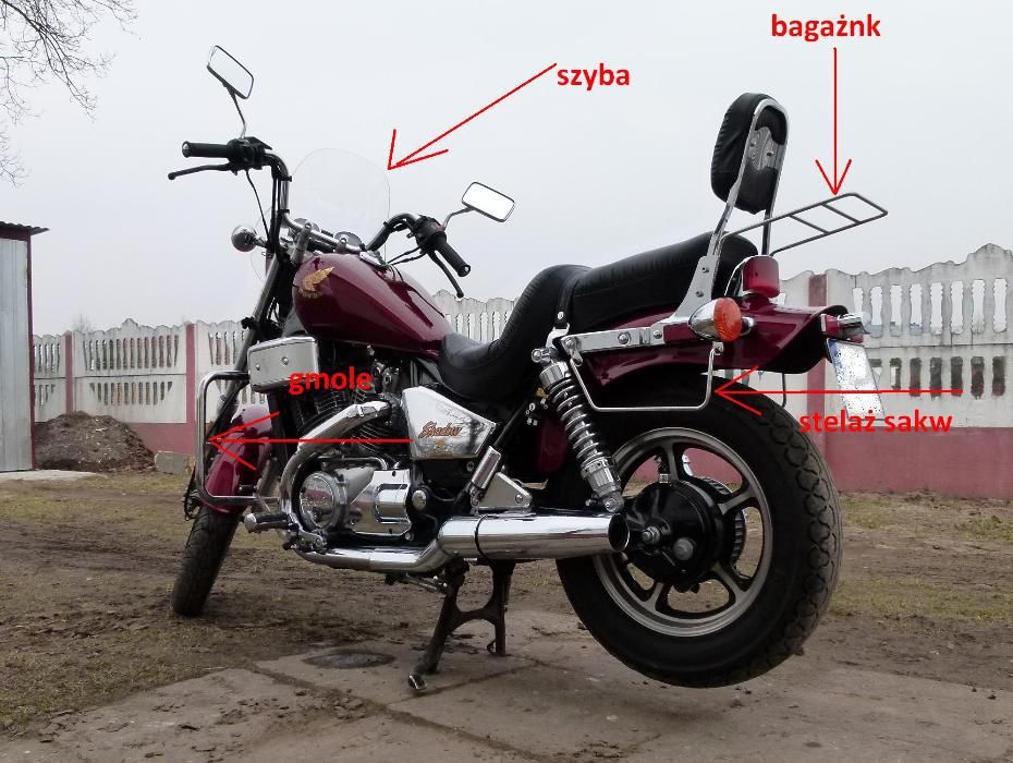 Bagażnik Honda VT 800 Shadow 750