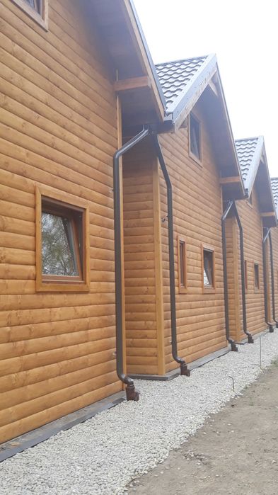 Deski elewacyjne płaskie/ półbal/ boazeria - różne szerokości? TANIO